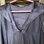 Luxury Blue silk satin Acrobat beacon sleeveless hoodie Size M Size M Photo 1