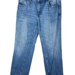 Mango Women’s Sz 8 Straight Jeans with Decorative Seams Photo 1