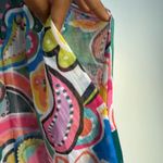 Bleu Rod Beattie sheer paisley ruffle wearable Art drawstring pants sz S Photo 6