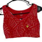 Active USA ‎ Red Textured Sports Bra Photo 0