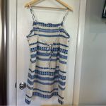 Aerie American Eagle  Jacquard Open Back Dress. Size: XL. Blue and White. NWT. Photo 3