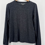 Outdoor Voices CloudKnit Womens Black Heather Long Sleeve Thumbhole Shirt Small Photo 0