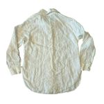 Cut Loose Size XL White Linen Long Sleeve Button Up Shirt Lagenlook Womens Top Photo 2