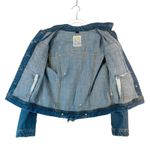 J.Crew  Classic Denim Trucker Jacket ATQ‎ Sanded Blue XS Moto Grunge Rock Capsule Photo 8