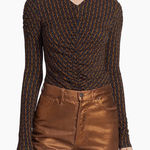 Veronica Beard NWT Neeta Gathered Jersey Top | S Photo 0