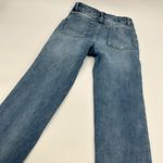 OAT NEW YORK Jeans Womens 2/26 Crop Raw Hem Denim Whisker Blue Stretch P0192 Photo 12