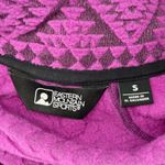 Eastern Mountain Sports Purple Fleece Jacket Hiking Layer Geometric Aztec Print Pullover Top EMS Size S Photo 5