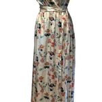 Tularosa  Maxi Adjustable Wrap Dress Bloom Floral Print NWT Short Sleeve Sexy Photo 7