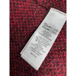 Christian Siriano Womens Red Plaid Cardigan Sweater L Wool Blend Double Photo 6