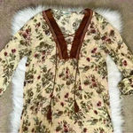 Altar'd State Altar’d State Boho Deep V Tie Floral Tunic Top / Dress Photo 2