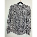 A New Day  Dalmatian White Black Blouse Medium White Leopard White Black Photo 5