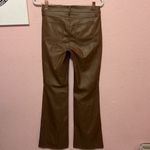 Wild Fable NWT  Low Rise Flare Faux Leather Pants Brown Women’s. Size 0 Photo 7
