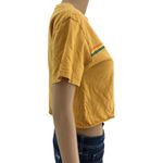 Awake  SMALL Yellow Cold Crush California 1987 Crop Top Tee Short Sleeve Crew Photo 2