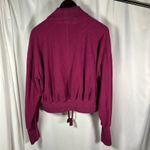 Sweaty Betty  Maroon Purple Drawstring Cowl Neck Cropped Pullover‎ Top M Italy Photo 13