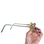 Tura Gold Green Metal Frame Japan 681 Eyeglasses Glasses – Needs Lenses Photo 4