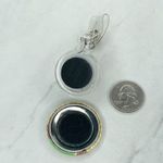 Bee Happy Flower Clip Retractable Reel School Work Badge ID Holder Photo 3