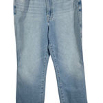 Good American  Good Curve Raw Hem‎ Jeans Light Wash High Waisted Size 14/32 Photo 0