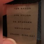 Ann Taylor  Black Midi Elastic Waist Skirt Closure Zipper On Side Sz 4 Photo 7