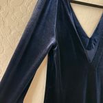 Free People Dress Velvet Mini Long Sleeve Photo 3