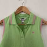 Lilly Pulitzer  Neon Green Pink Island Polo EUC Photo 2