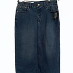 Denim & Co . 96% cotton stretch mid-length pencil skirt Photo 3