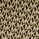 Michael Kors Knit Scarf Preppy Monogram Logo Clean Girl Contemporary Urban Luxe Tan Photo 3