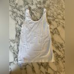 J.Crew NWT  White Reversible Layering Tank Top Sz M Pallet Dust Needs Wash Photo 3