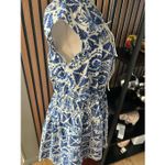 H&M  blue and white dress slowly oversized summer dress Greece vacation sz small Photo 3