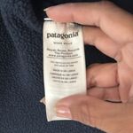 Patagonia Dark Blue Sleeveless Fleece Vest company logo embroidered Size S Photo 5