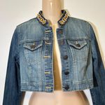 INC Women's youth stylish cropped denim jacket Photo 0