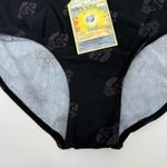 MARGARITAVILLE Bikini Bottoms Size 12 NWT Kenny Flowers Parrot Swim Resort Black Photo 5