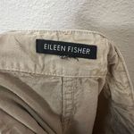 Eileen Fisher Cargo Pants Size 16 Beige Drawstring Waist Tapered Ankle Zip Linen Photo 5