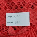 Rebellion Coral Mini Dress with Lace Detail NWT Size Large Wedding Guest Dress Photo 12
