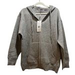 Thakoon Sweater full zip oversized hoodie, size XL, color heather gray NWT Photo 1
