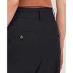 Everlane Womens The Poplin Pleated Taper Pant Belted Pockets Black 6 Photo 2