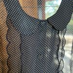 I Heart Nine T Nine Navy Blue Gold Polka Dot Sleeveless Top Size Medium Photo 4