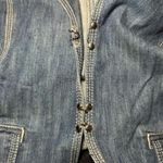 Tommy Hilfiger  Women's Blue Denim Vest Waistcoat hook closure Size 20 Photo 4