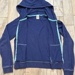 PINK - Victoria's Secret  women's large blue sweatshirt jacket Photo 2