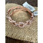 Guess NWT Rose Gold Tone Chain Link Bracelet Set with Rhinestones Photo 5