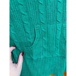 Charlotte Russe Vintage  Babydoll Green Cable Knit Cropped Sweater Size S Photo 4