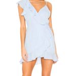 superdown Areanna Wrap Dress in Baby Blue M Photo 0
