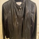 G.H. Bass &Co. G.H. Bass & Co. Black Faux Leather Jacket Photo 0