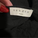 Sandro  Paris Ronald CutOut Gathered Twill Linen Blend Mini Dress In Black, 38/M Photo 2