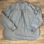 Old Navy  Light Wash Denim Look Long Sleeve Button Down K41 Photo 4