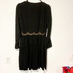The Kooples  Size Medium Black Lace Overlay Button Front Dress Photo 5