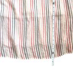 Indigo Rose Red Striped Cream Tunic Shirt Dress Size Medium Coastal Grandmother Photo 3