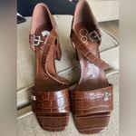 Calvin Klein Women's Quote Logo High Heeled Dress Sandals Size 8M Photo 4