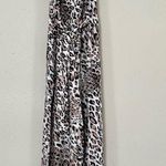 🦋 Animal Print Halter Wide Leg Jumpsuit Medium Photo 2