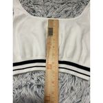 Cider  Cropped Knitted Sweater Tank Top White and Navy Blue Size Small Women's‎ Photo 3