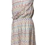 Stetson  Floral Sun Dress XL New With Tag Short White Pink Ruffle Spaghetti Strap Photo 0